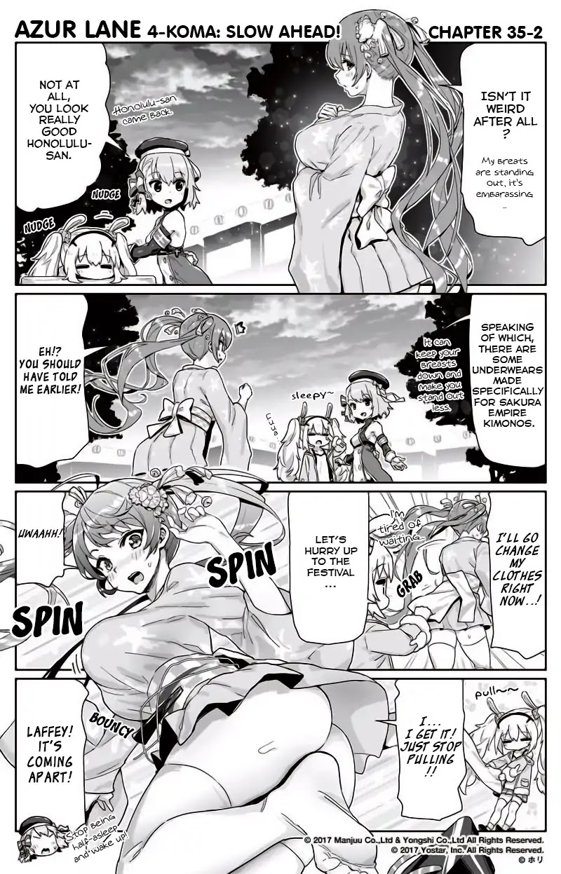 Azur Lane 4-koma: Slow Ahead chapter 35 page 2