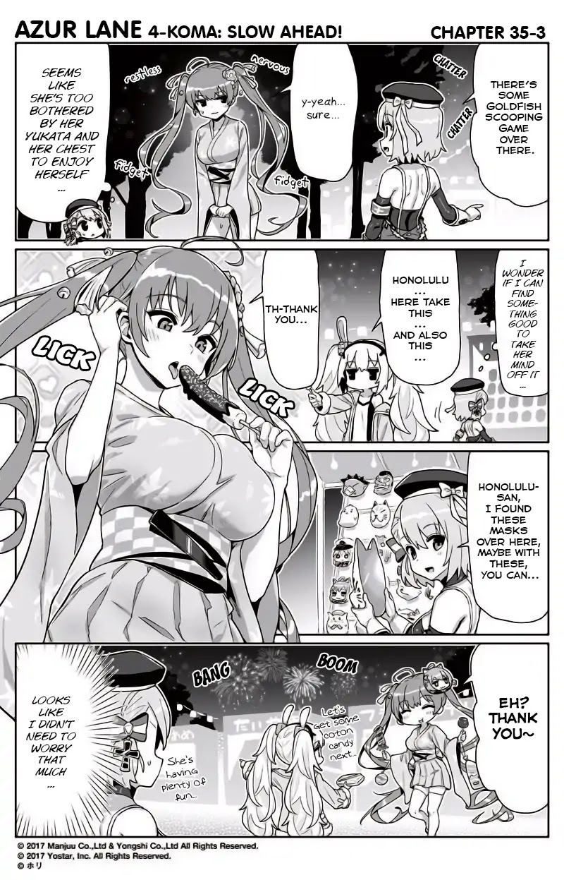 Azur Lane 4-koma: Slow Ahead chapter 35 page 3