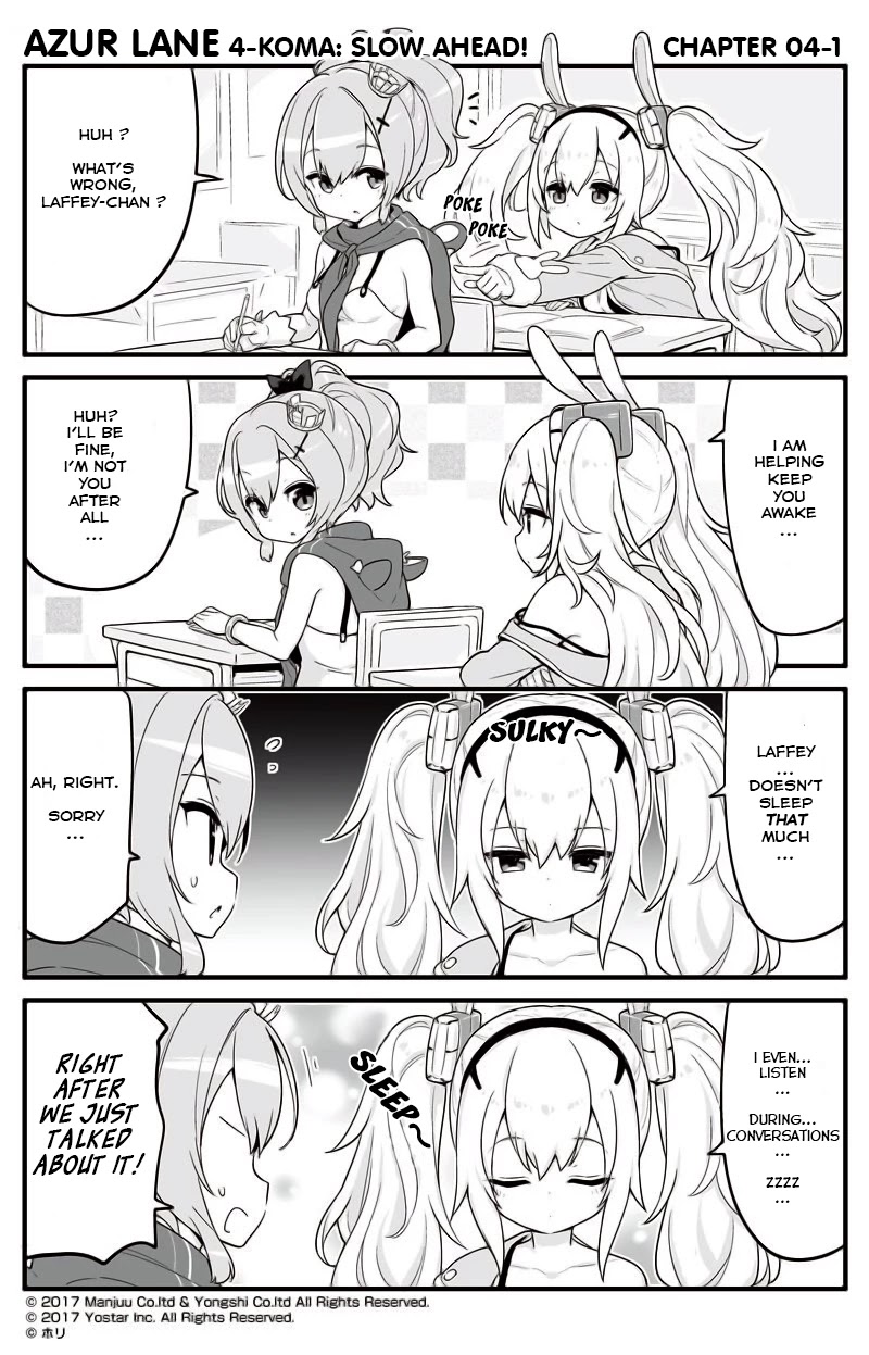 Azur Lane 4-koma: Slow Ahead chapter 4 page 1
