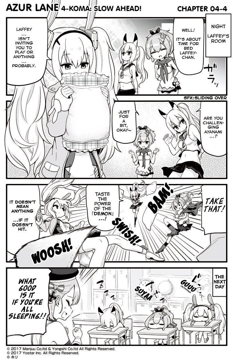Azur Lane 4-koma: Slow Ahead chapter 4 page 4