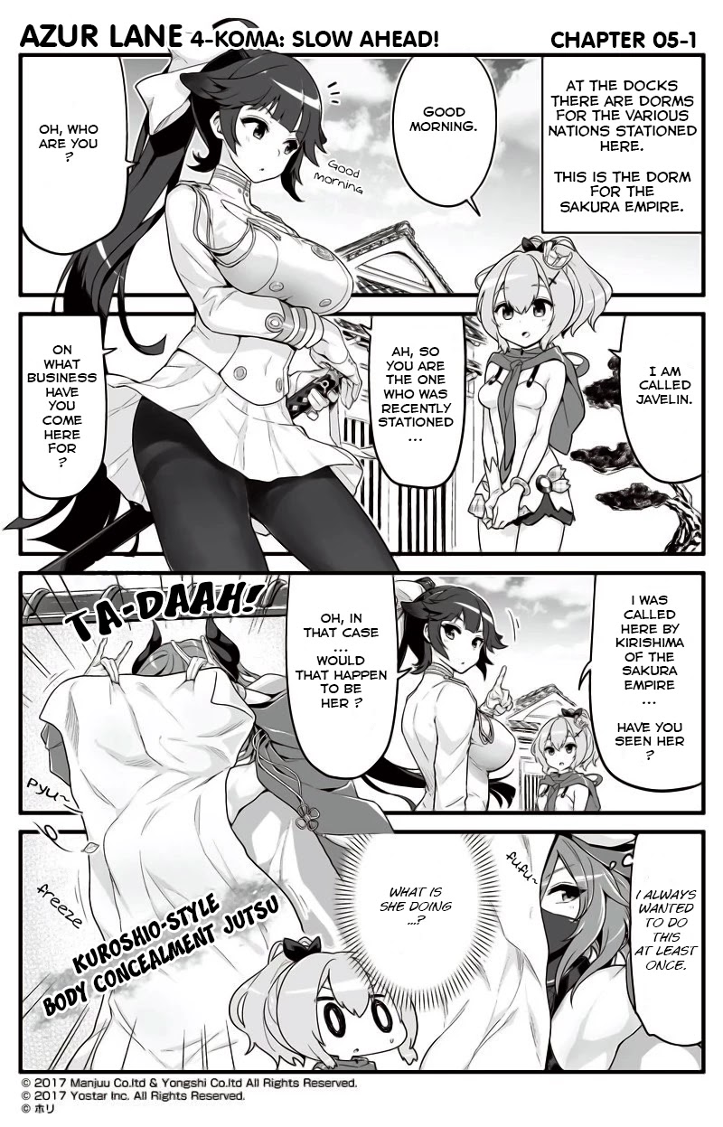 Azur Lane 4-koma: Slow Ahead chapter 5 page 1