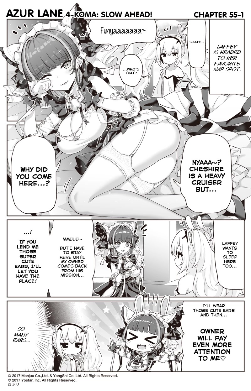 Azur Lane 4-koma: Slow Ahead chapter 55 page 1