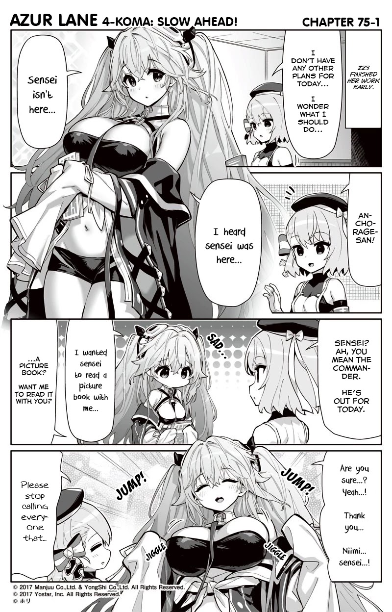 Azur Lane 4-koma: Slow Ahead chapter 75 page 1