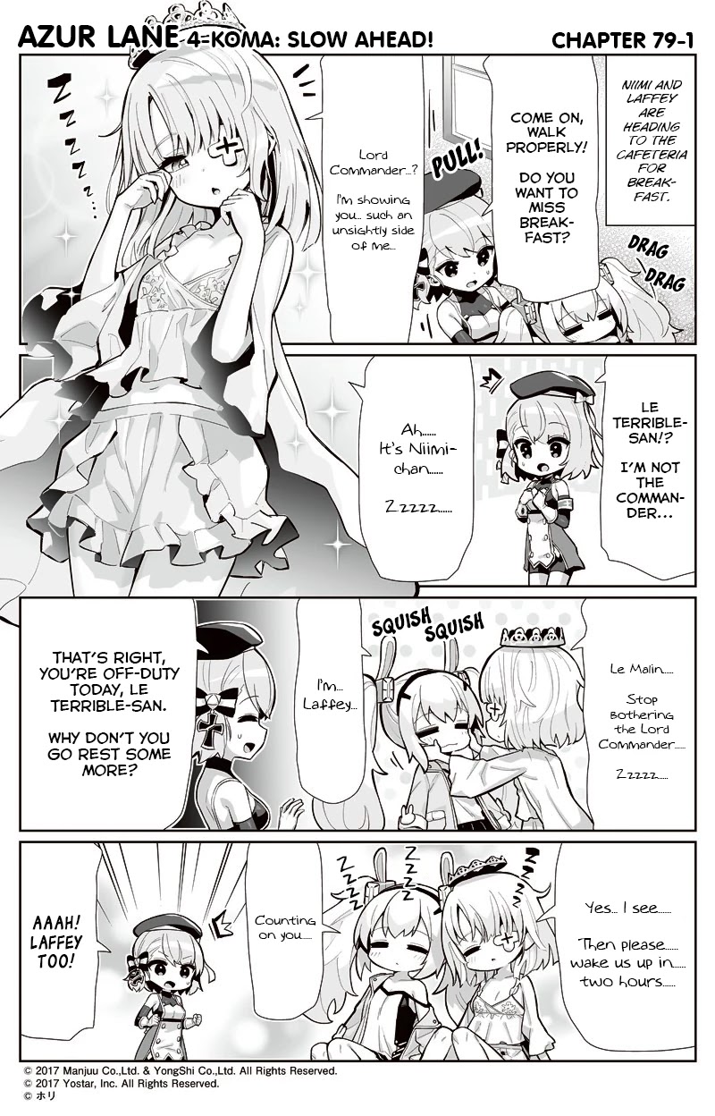 Azur Lane 4-koma: Slow Ahead chapter 79 page 1