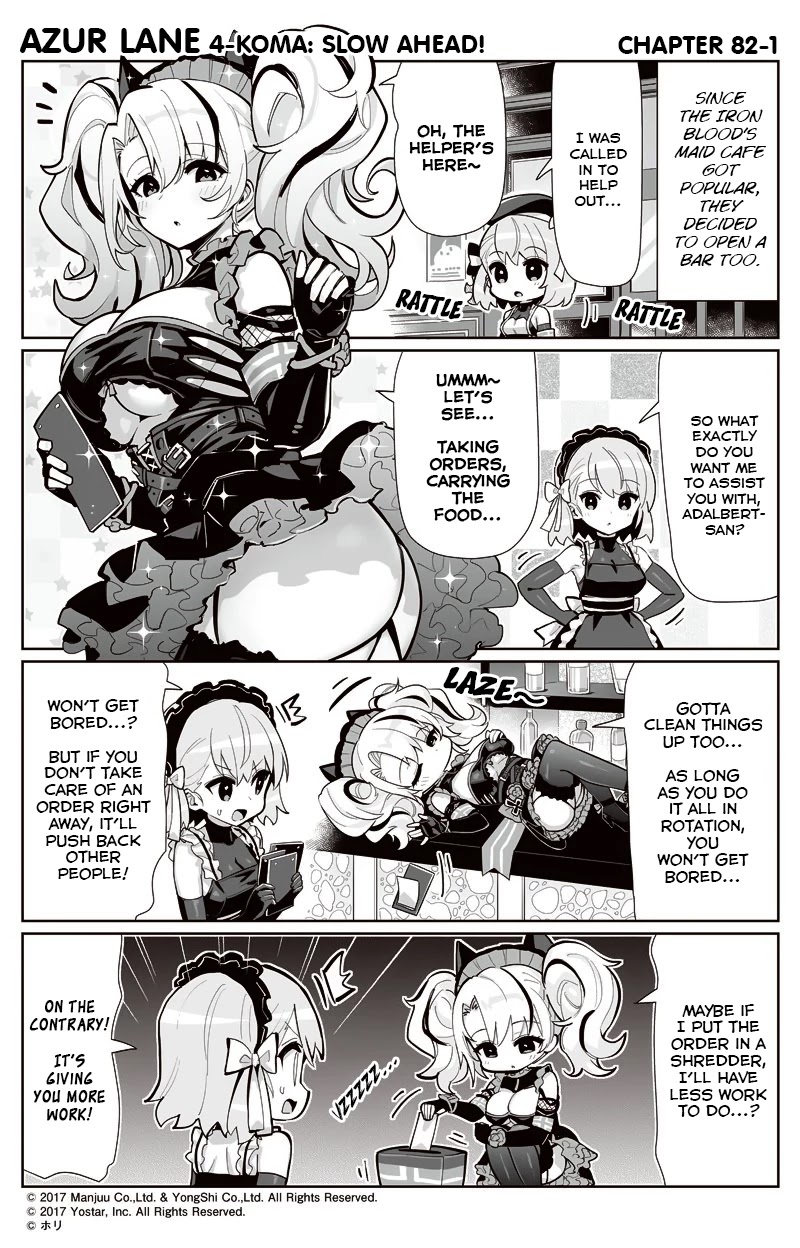 Azur Lane 4-koma: Slow Ahead chapter 82 page 1