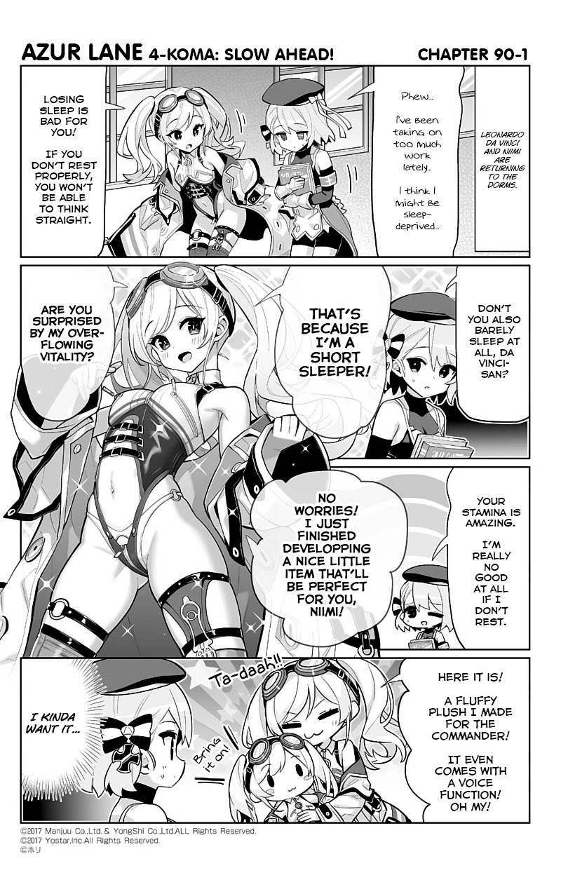 Azur Lane 4-koma: Slow Ahead chapter 90 page 1