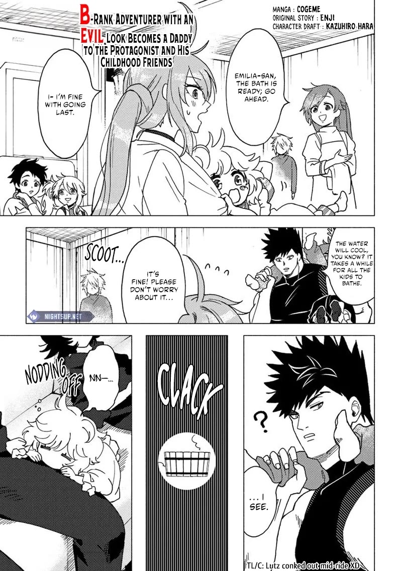 B-Rank Adventurer With a Bad Guy Face Becomes a Father for the Hero and His Childhood Friends chapter 15 page 1