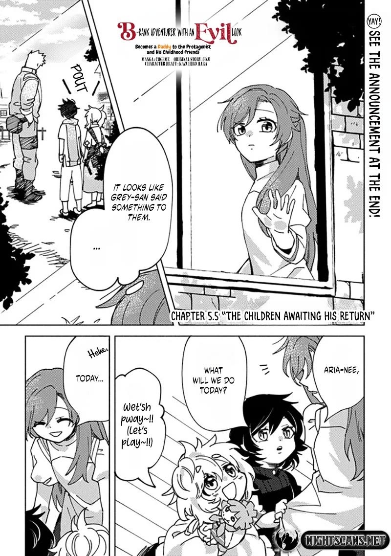 B-Rank Adventurer With a Bad Guy Face Becomes a Father for the Hero and His Childhood Friends chapter 5.5 page 2