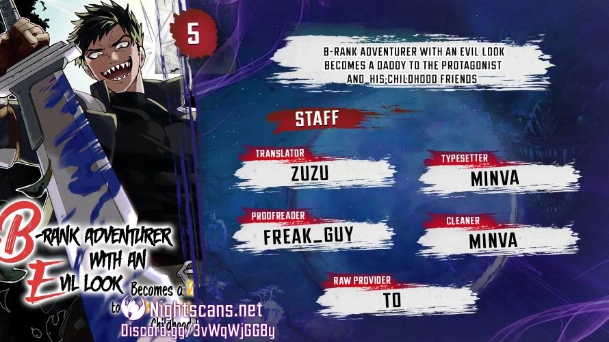 B-Rank Adventurer With a Bad Guy Face Becomes a Father for the Hero and His Childhood Friends chapter 5 page 1