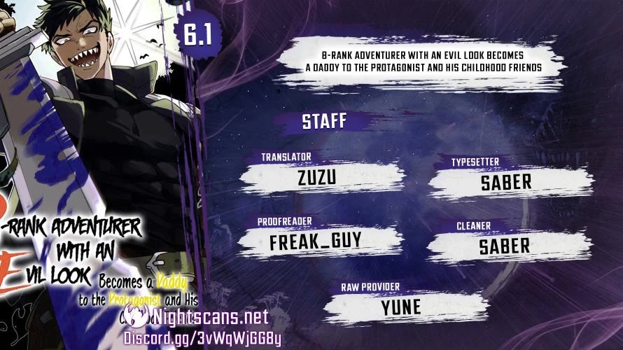 B-Rank Adventurer With a Bad Guy Face Becomes a Father for the Hero and His Childhood Friends chapter 6 page 1