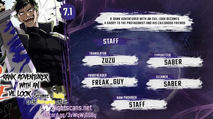 B-Rank Adventurer With a Bad Guy Face Becomes a Father for the Hero and His Childhood Friends chapter 7 page 1