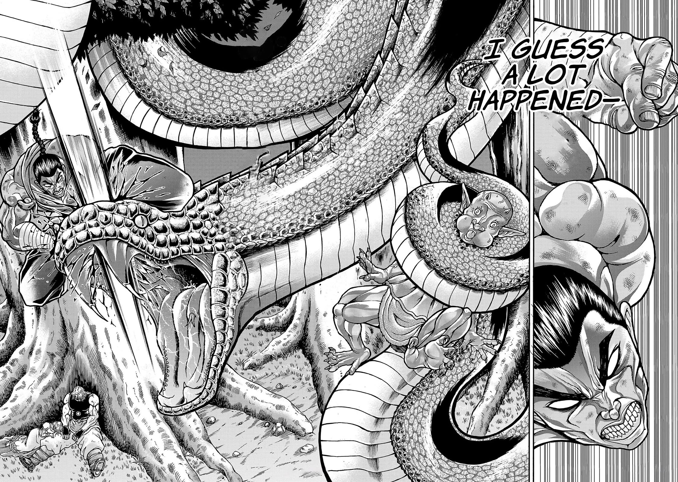 Baki Side Story - Retsu Kaioh Doesn't Mind Even if it's in another World chapter 60 page 10
