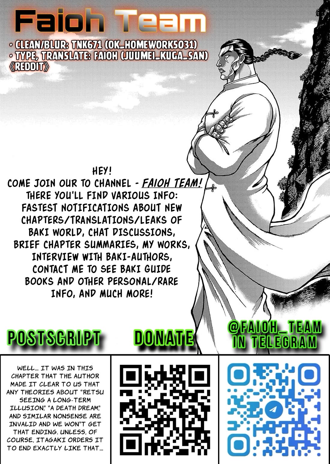 Baki Side Story - Retsu Kaioh Doesn't Mind Even if it's in another World chapter 61 page 20