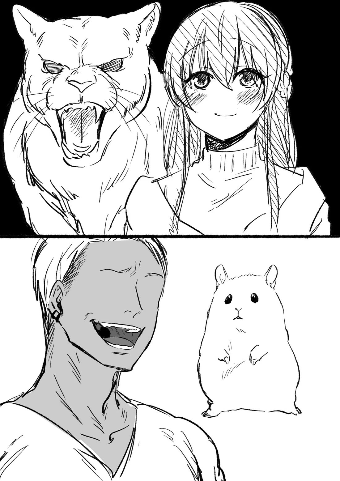 Bear and Bunny Cannot Be Friends chapter 2.1 page 1