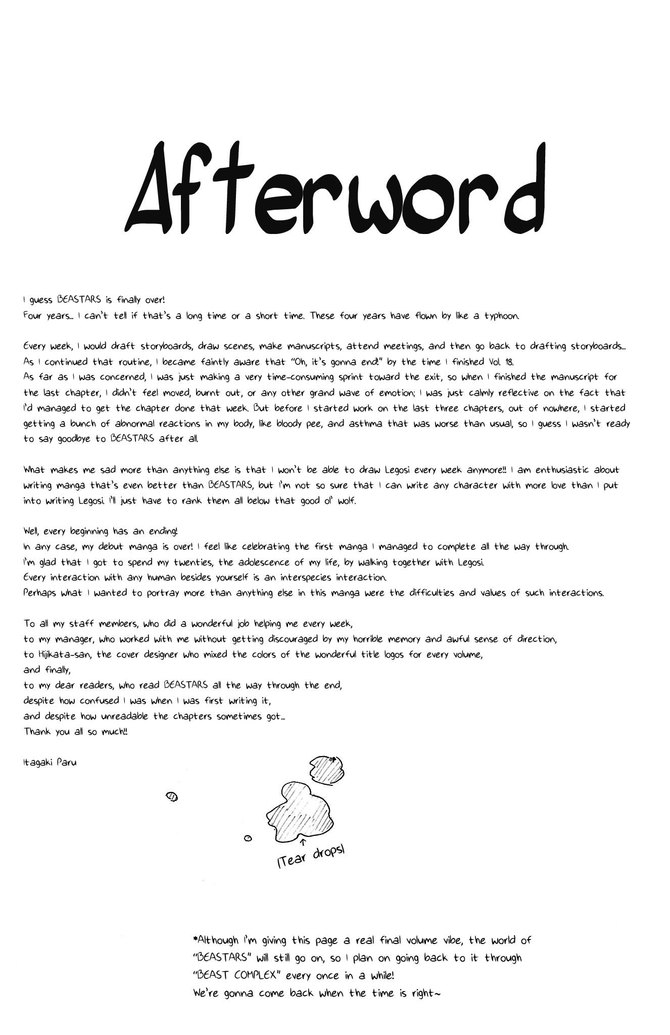 Beastars chapter 196.5 page 1