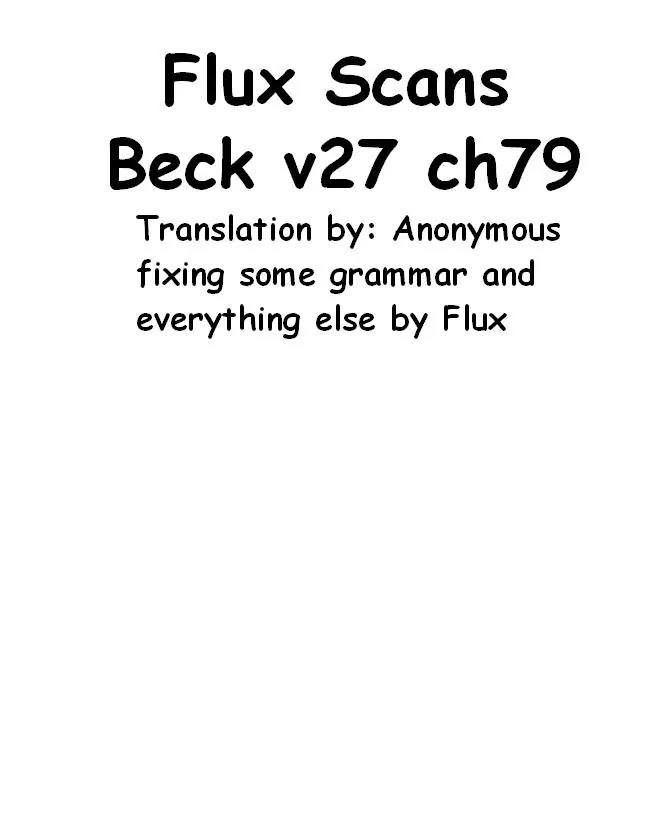 Beck chapter 79 page 1