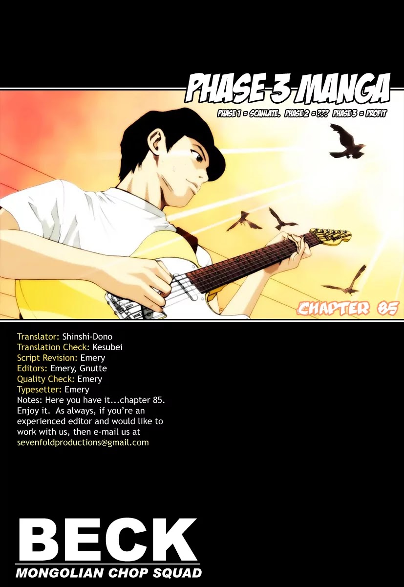 Beck chapter 85 page 1