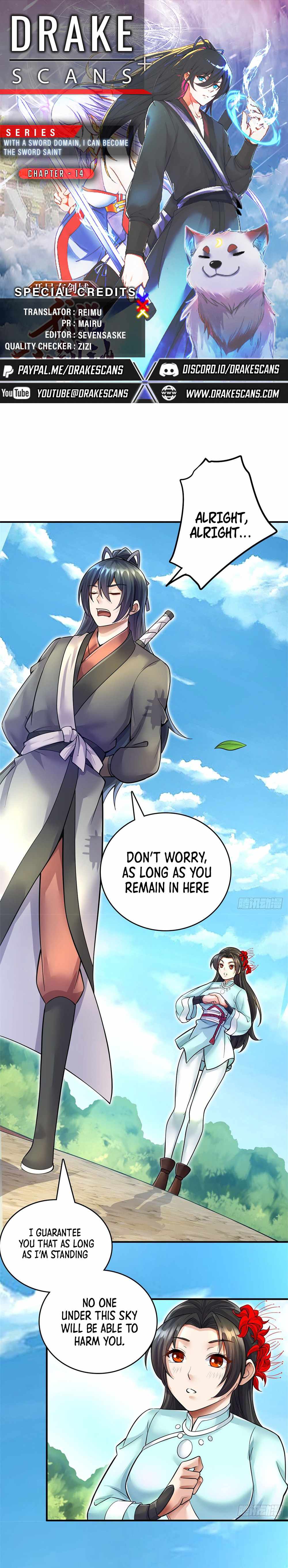 Becoming A Sword Deity By Expanding My Sword Domain chapter 14 page 1