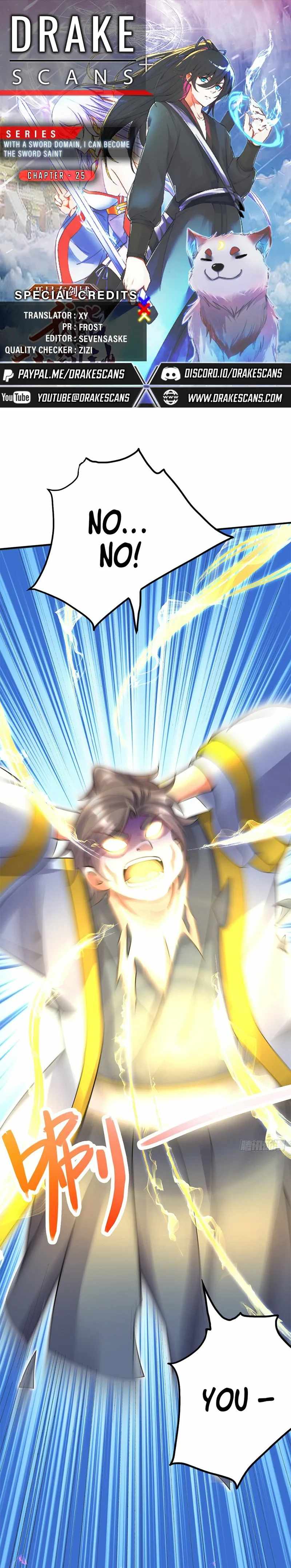 Becoming A Sword Deity By Expanding My Sword Domain chapter 25 page 1