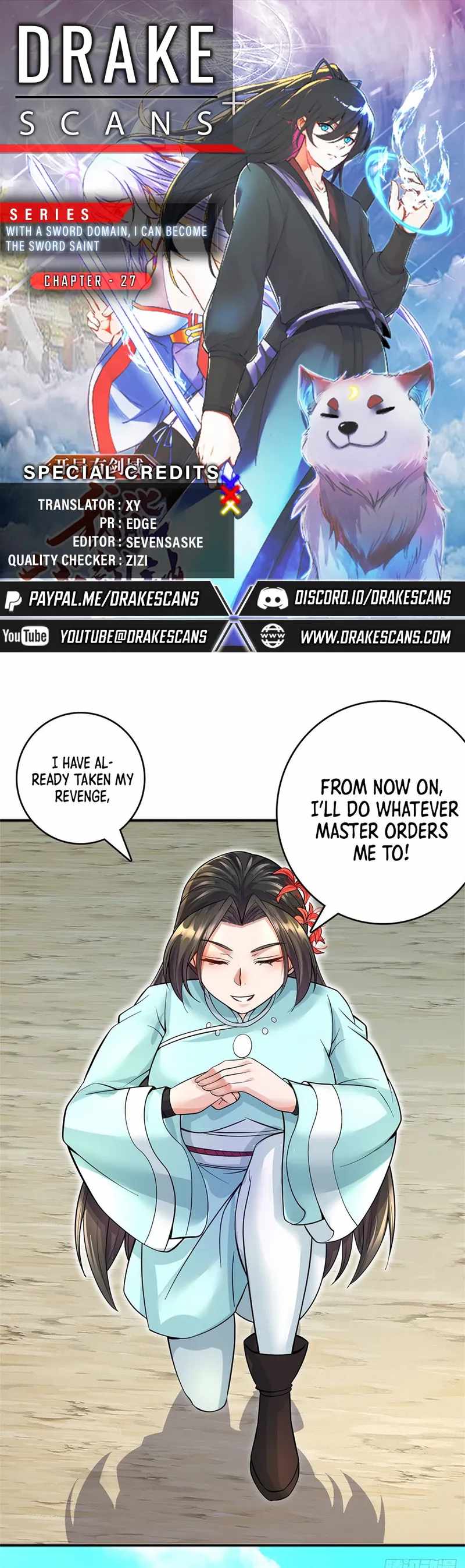 Becoming A Sword Deity By Expanding My Sword Domain chapter 27 page 1