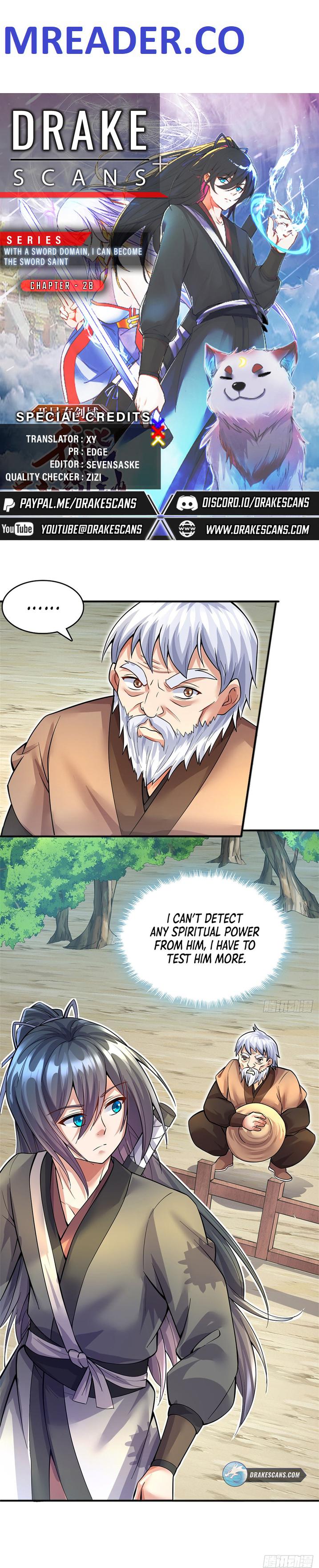 Becoming A Sword Deity By Expanding My Sword Domain chapter 28 page 1