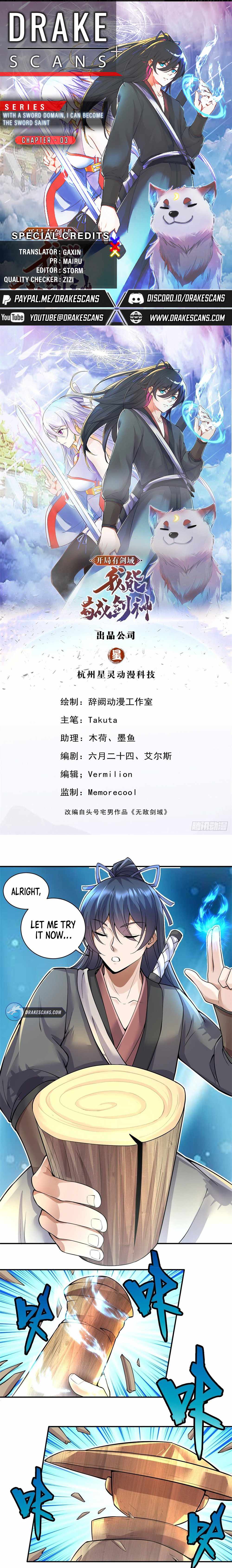 Becoming A Sword Deity By Expanding My Sword Domain chapter 3 page 1