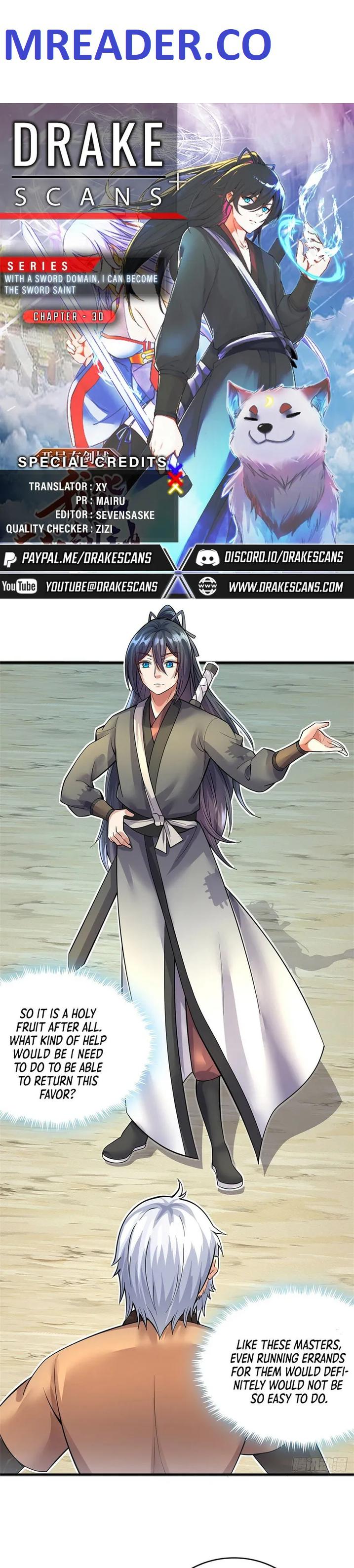 Becoming A Sword Deity By Expanding My Sword Domain chapter 30 page 1