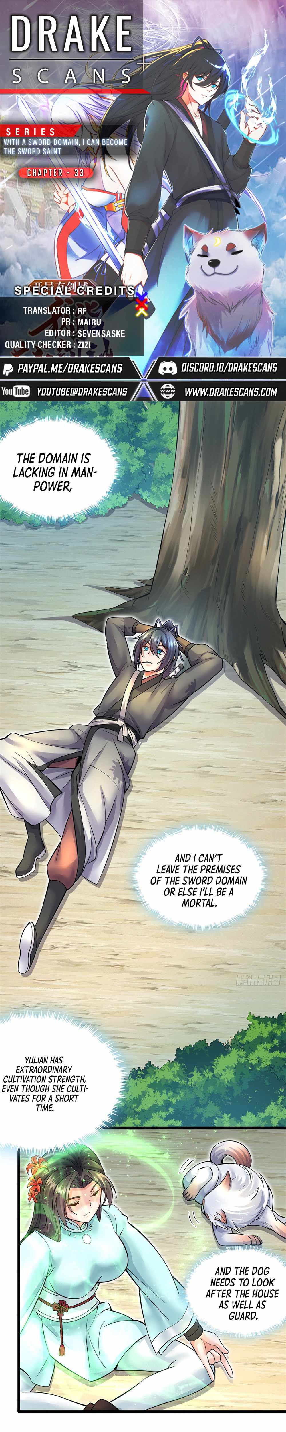 Becoming A Sword Deity By Expanding My Sword Domain chapter 33 page 1
