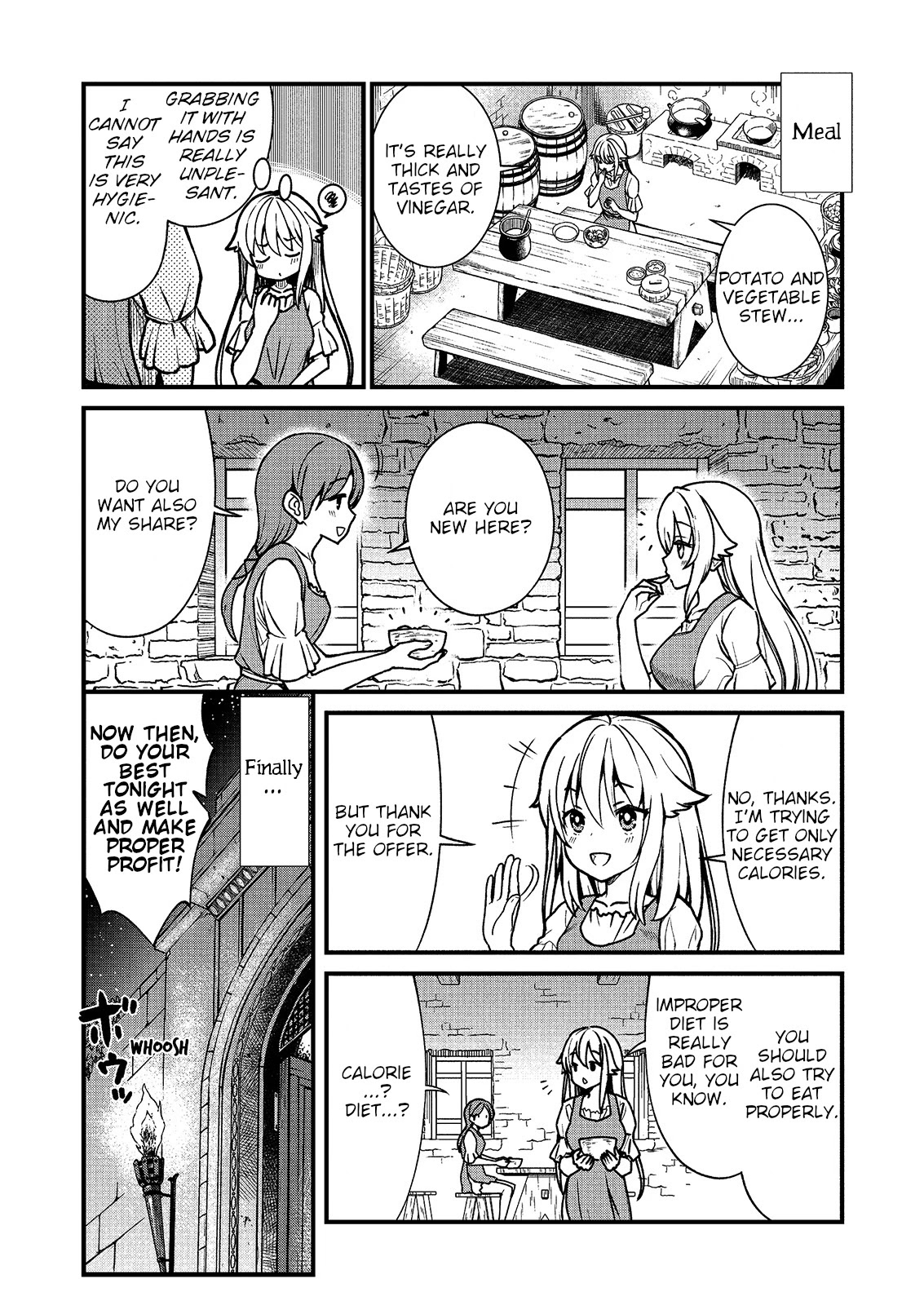 Becoming Princess Knight and Working at Yuri Brothel chapter 1 page 14