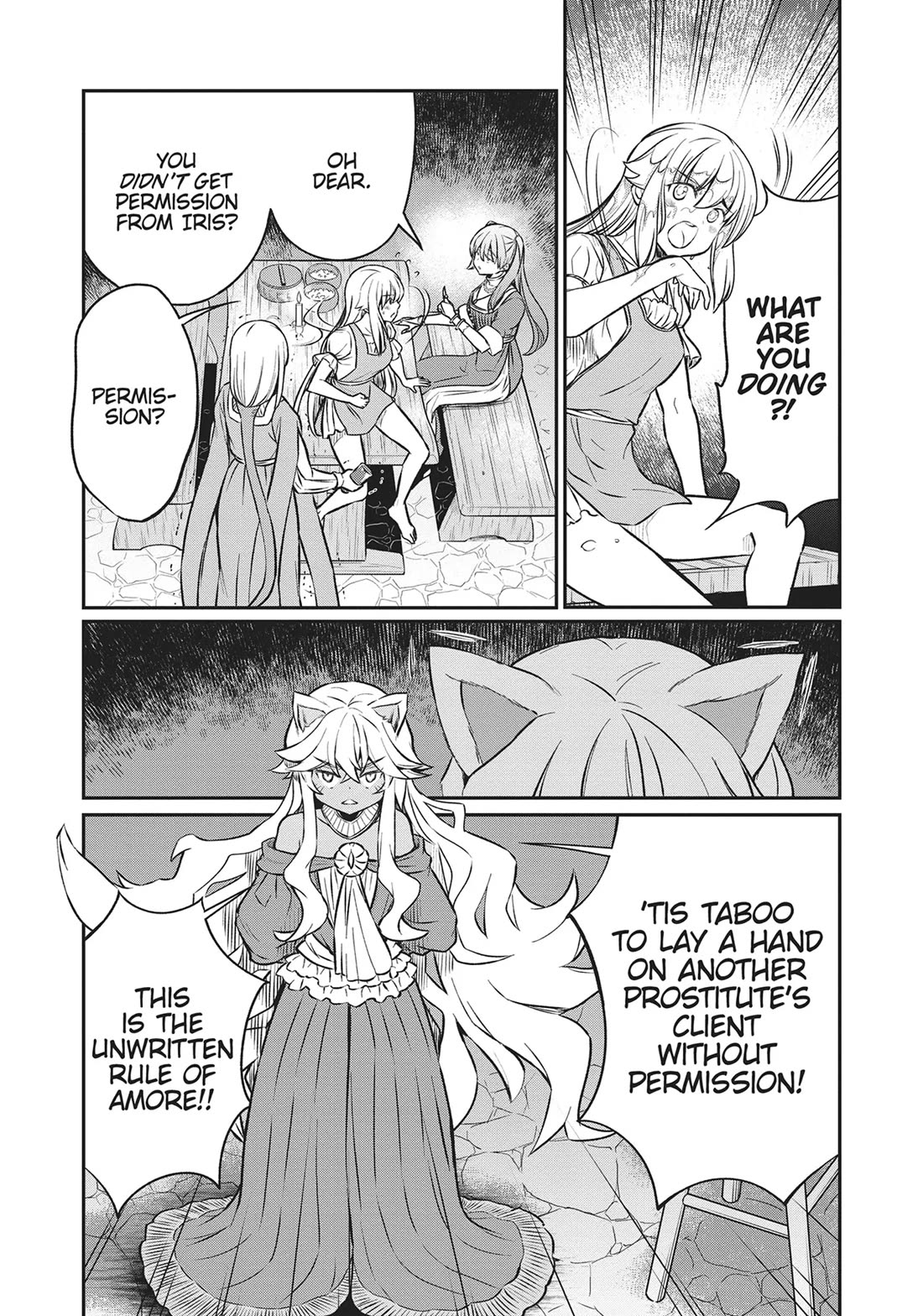 Becoming Princess Knight and Working at Yuri Brothel chapter 18 page 5