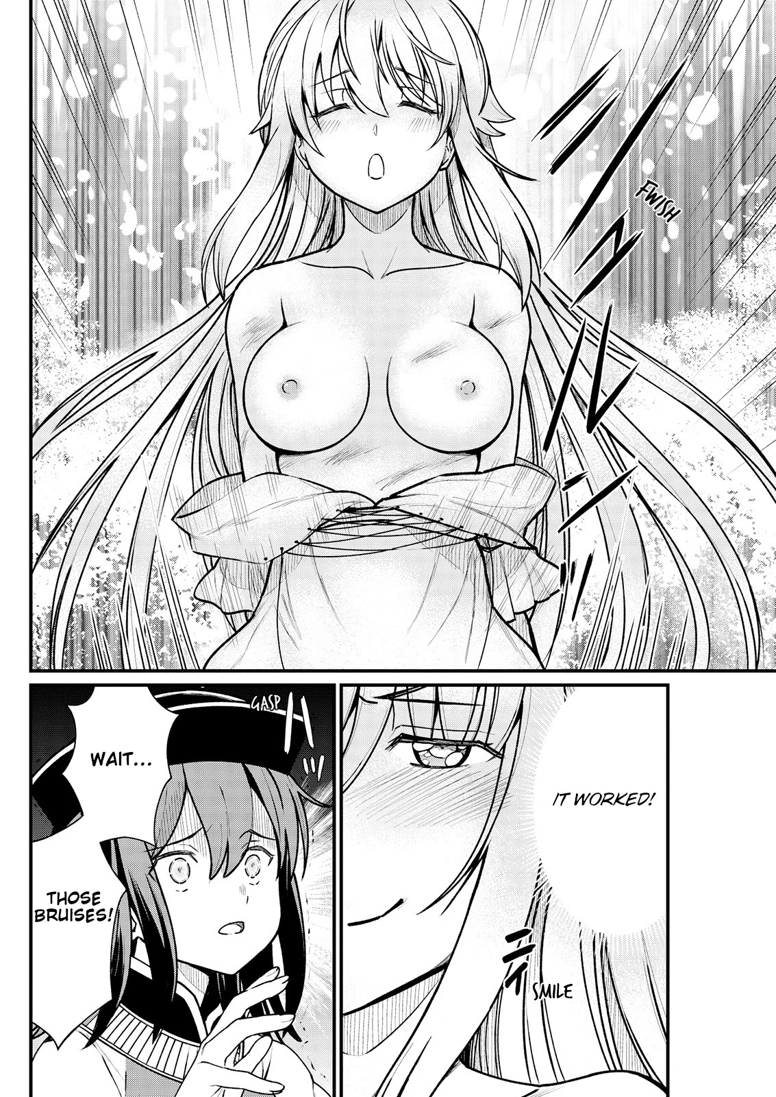 Becoming Princess Knight and Working at Yuri Brothel chapter 5 page 20