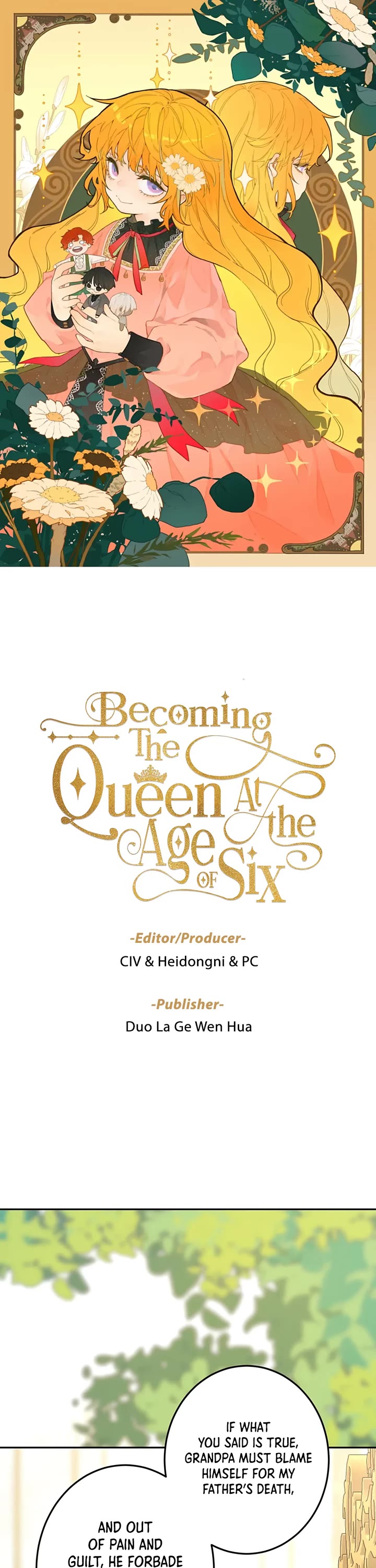 Becoming the Queen at the Age of Six chapter 55 page 1