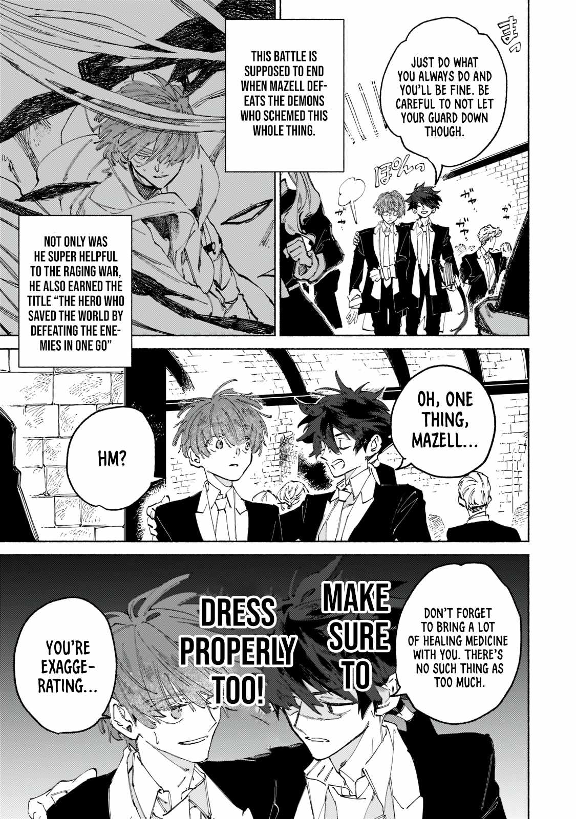 Behind the battle of The Hero and The Demon King chapter 2.1 page 12