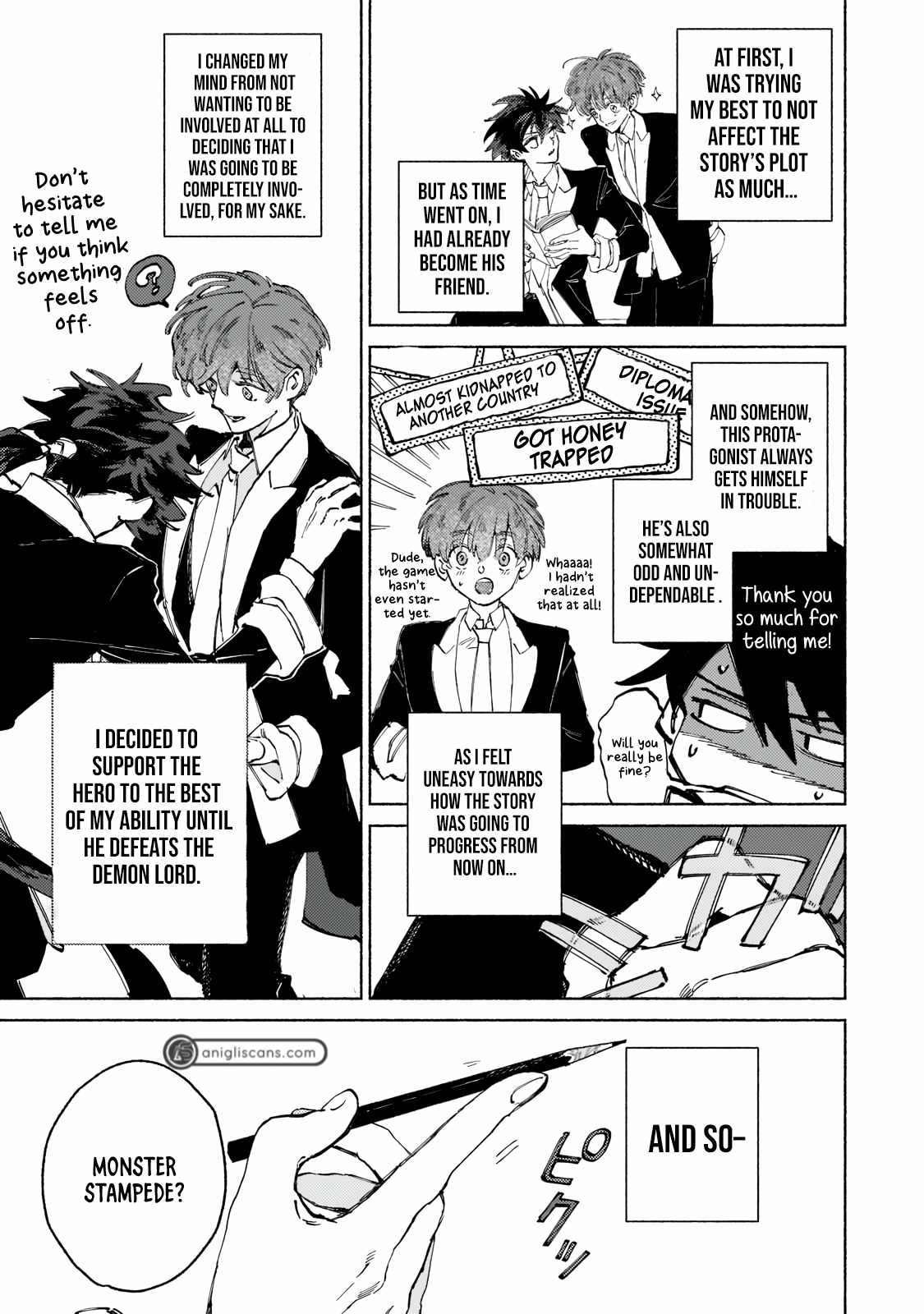 Behind the battle of The Hero and The Demon King chapter 2.1 page 4