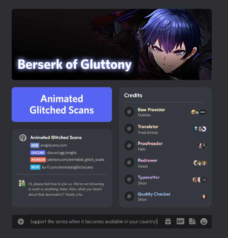 Berserk of Gluttony chapter 2 page 1