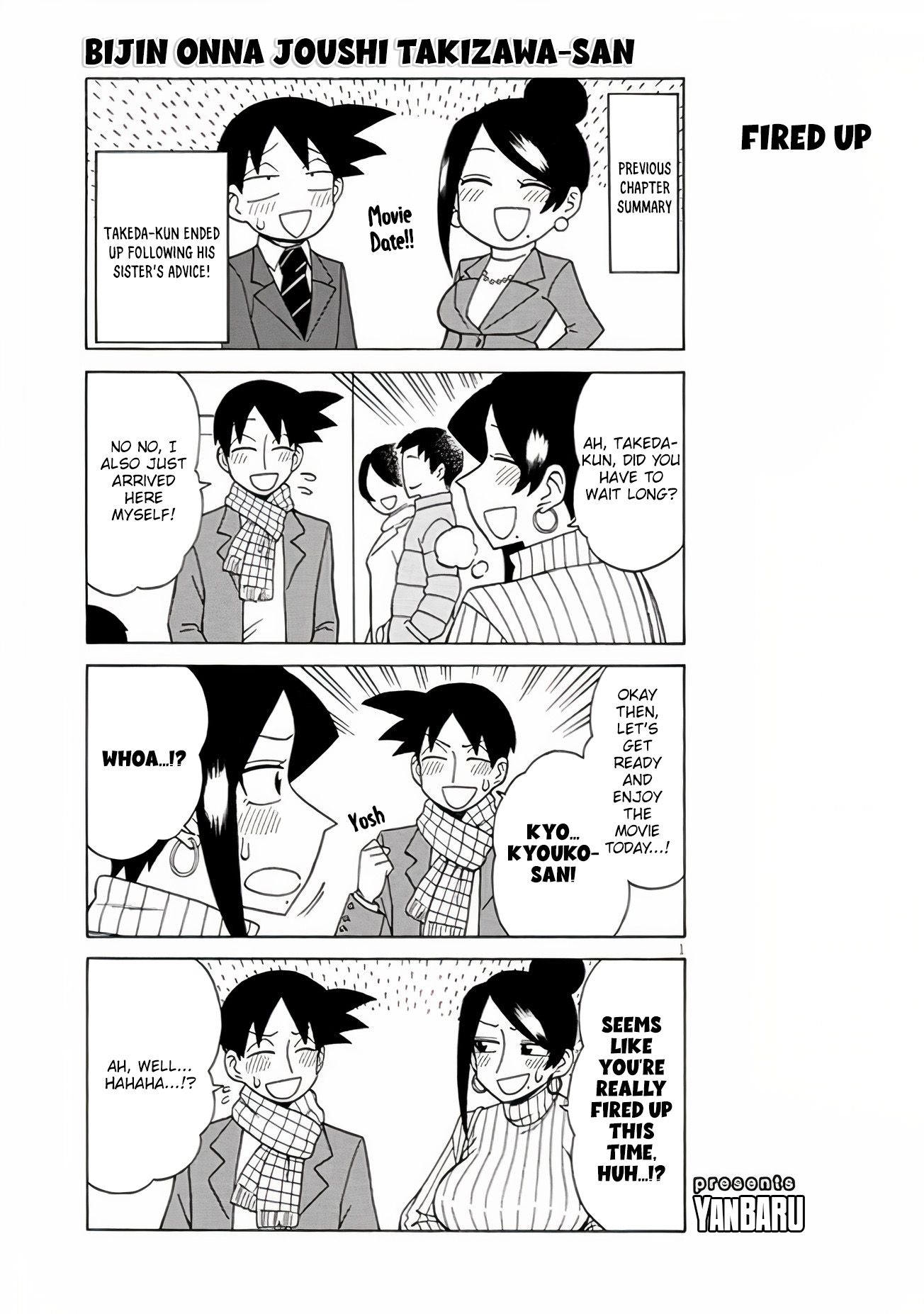 Bijin Onna Joushi Takizawa-san chapter 109 page 1