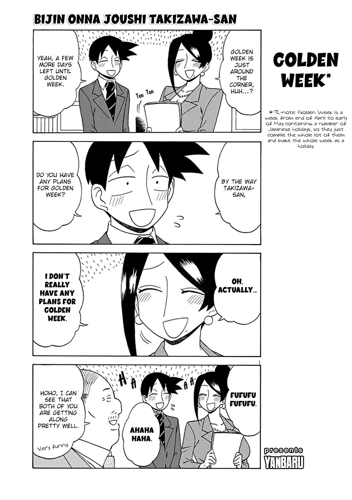 Bijin Onna Joushi Takizawa-san chapter 115 page 1