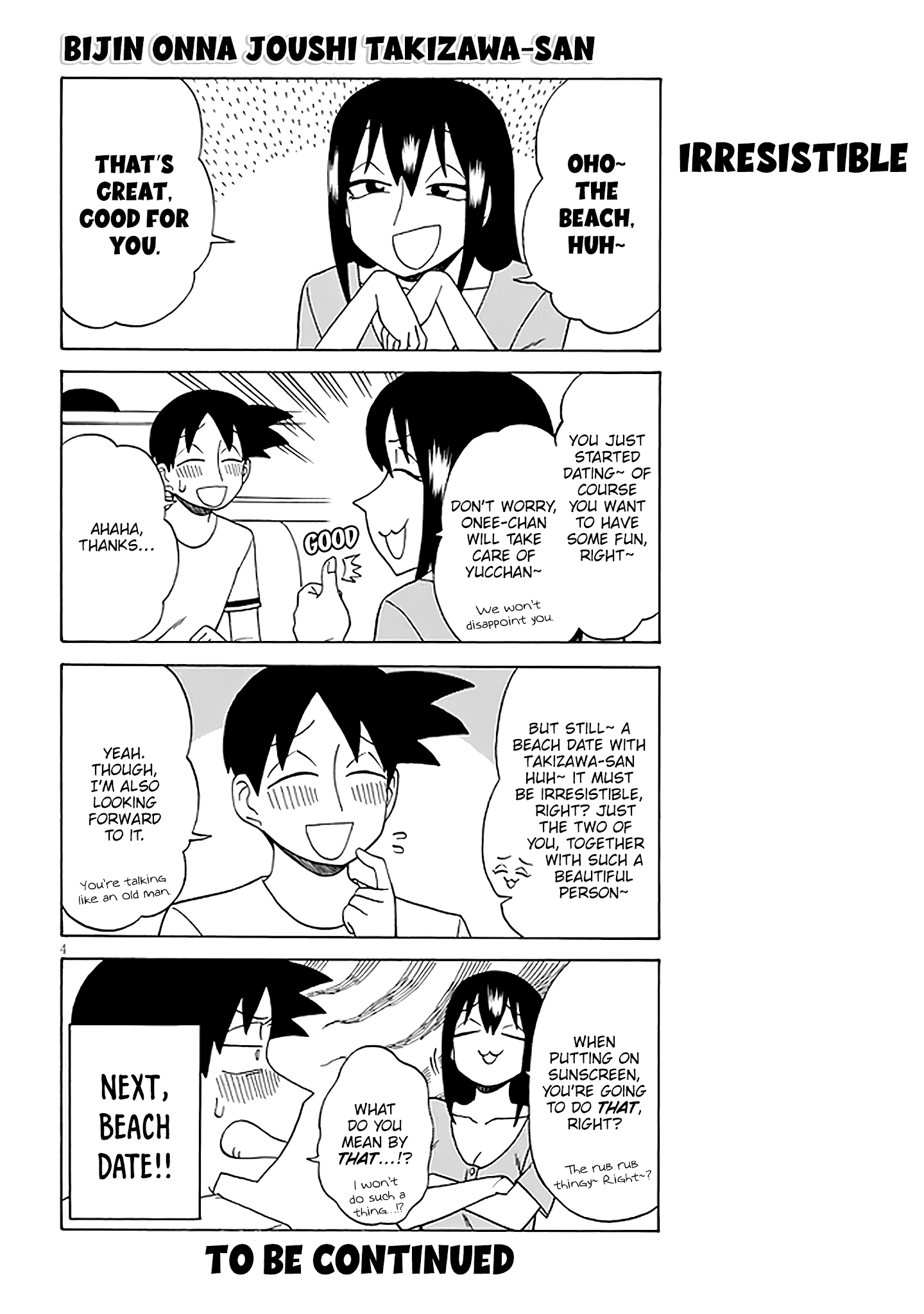 Bijin Onna Joushi Takizawa-san chapter 120 page 4