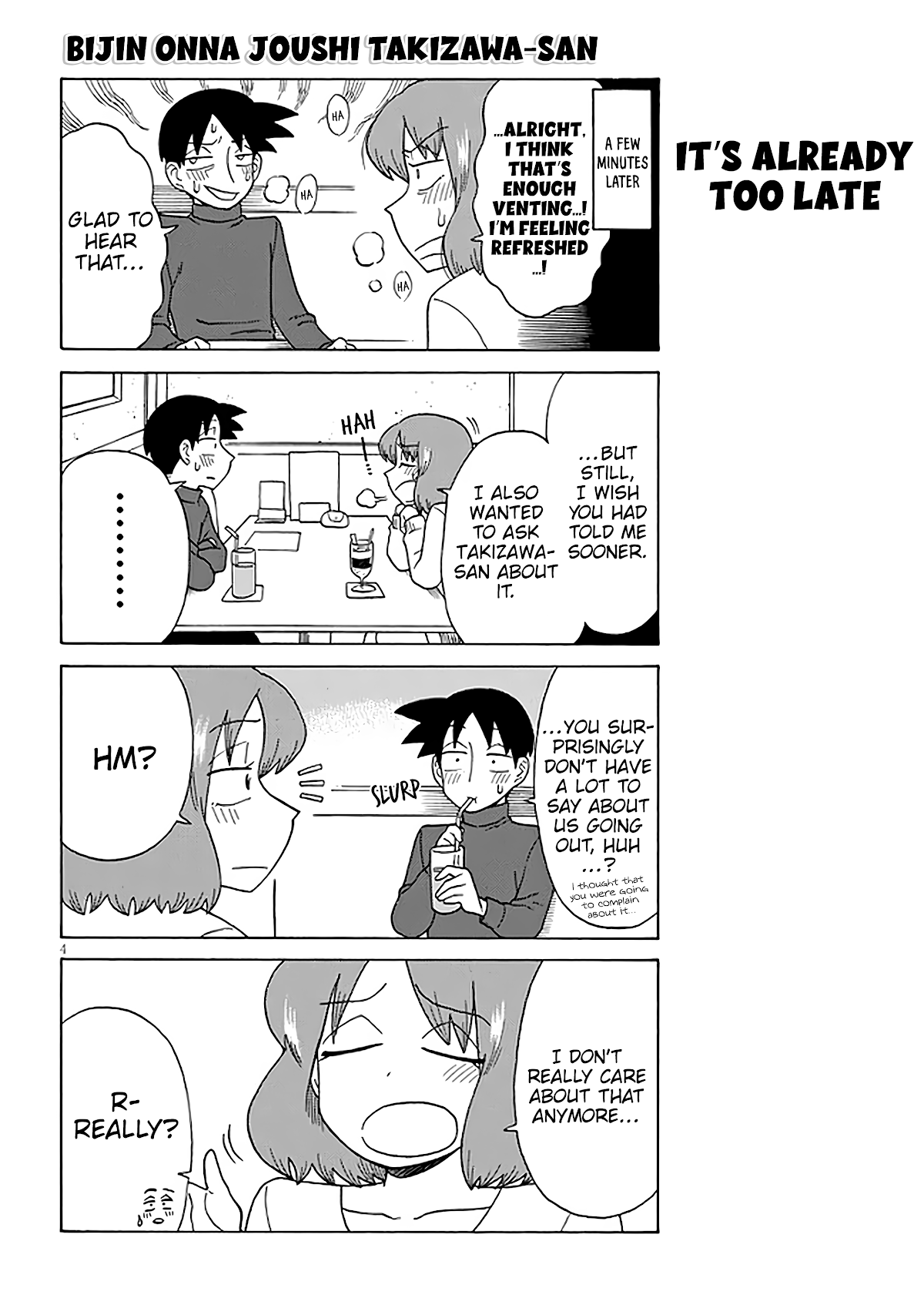 Bijin Onna Joushi Takizawa-san chapter 123 page 4