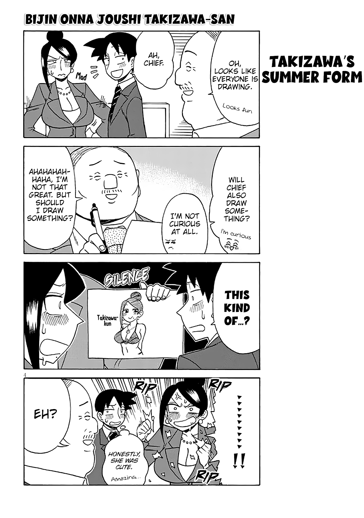 Bijin Onna Joushi Takizawa-san chapter 124 page 4