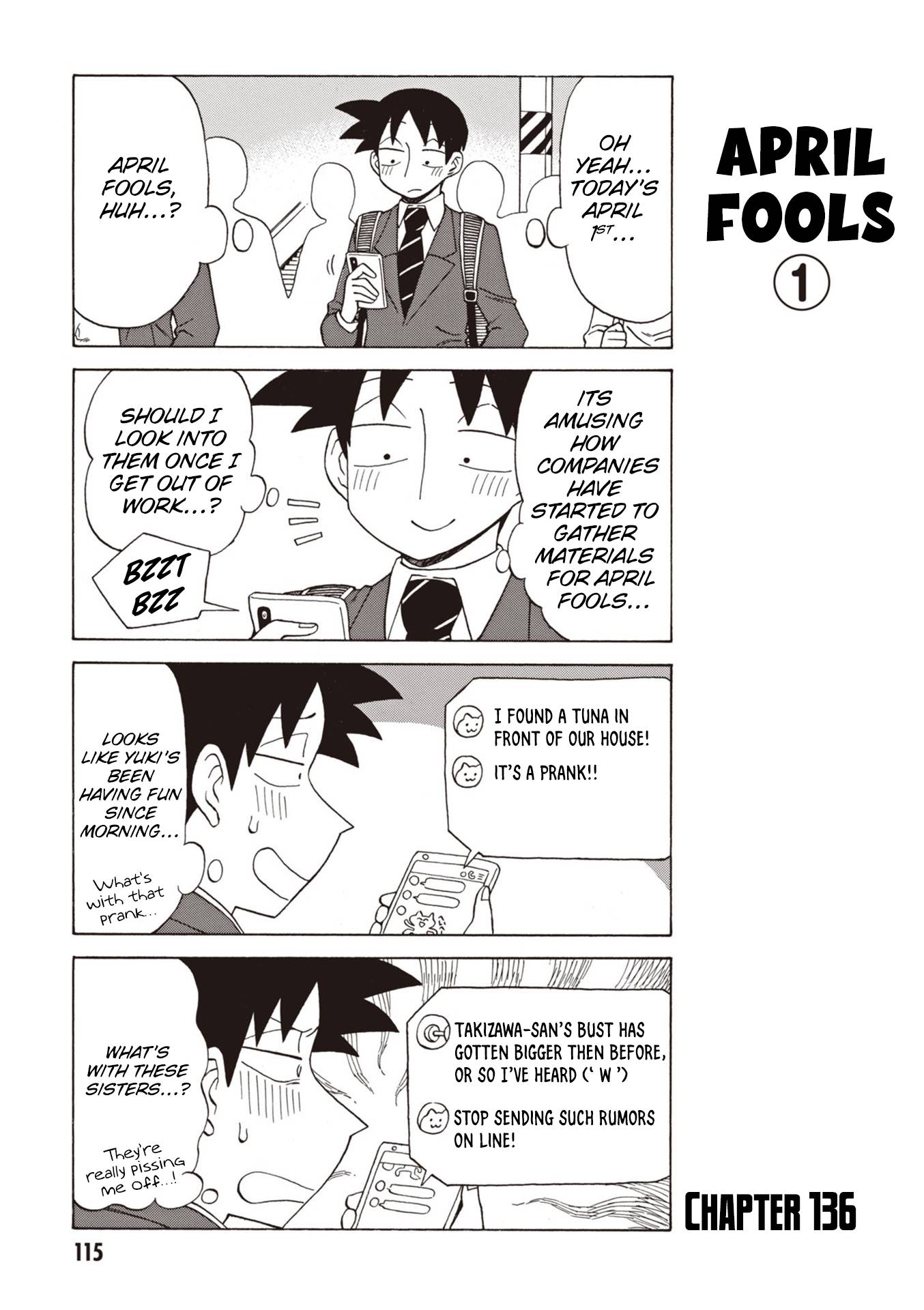 Bijin Onna Joushi Takizawa-san chapter 136 page 1