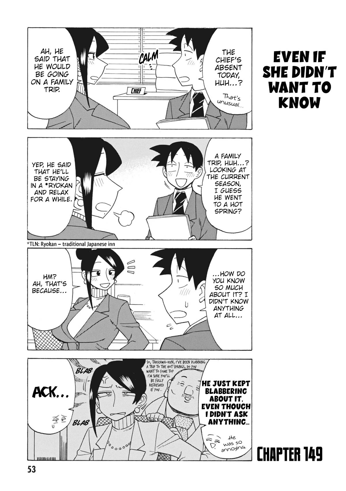 Bijin Onna Joushi Takizawa-san chapter 149 page 1