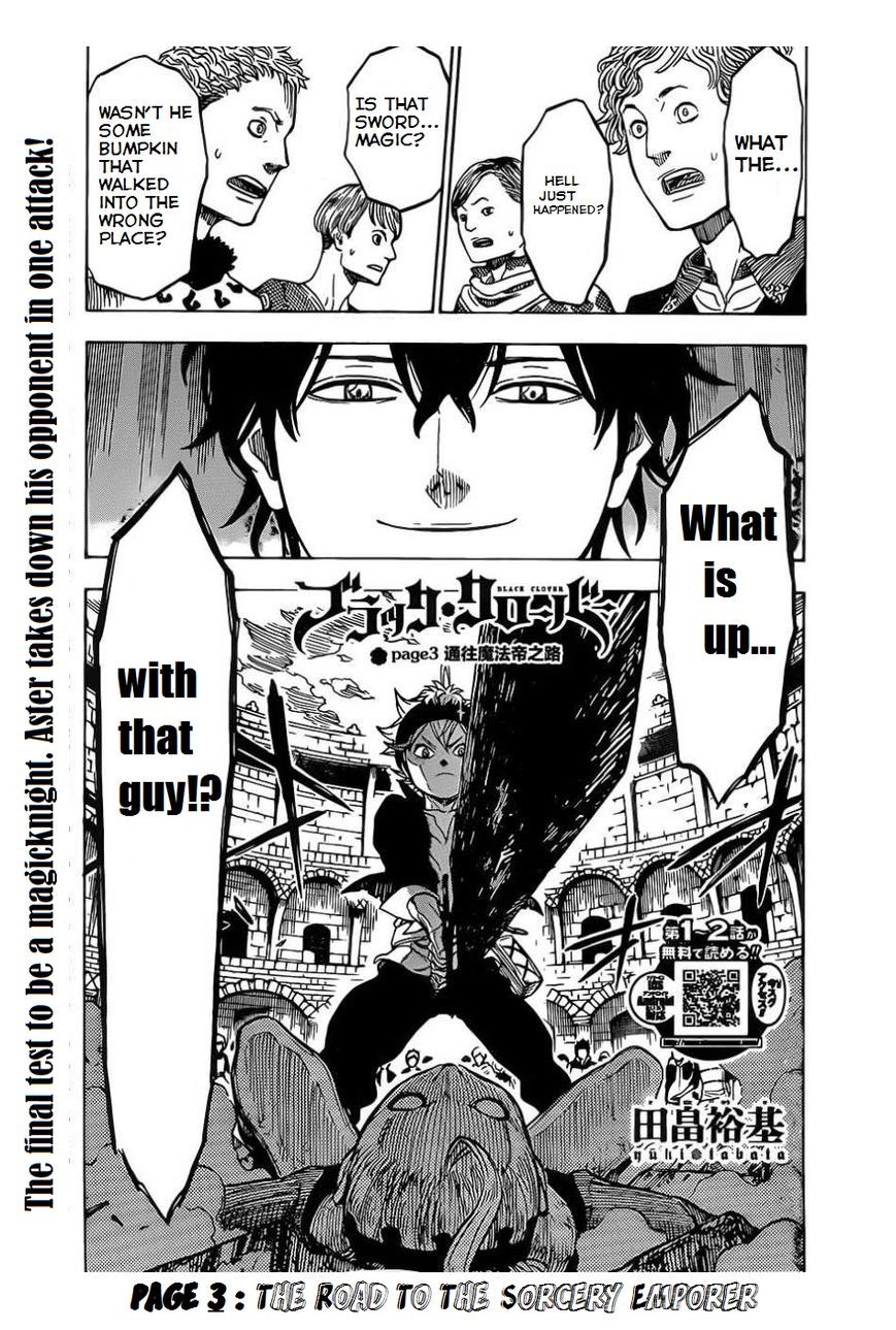 Black Clover chapter 3 page 1