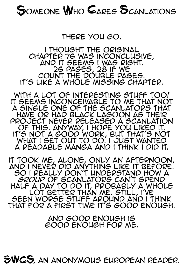 Black Lagoon chapter 76.5 page 28