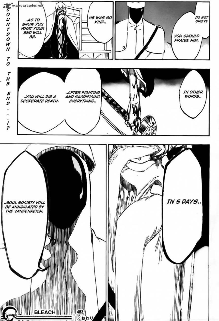 Bleach chapter 483 page 17