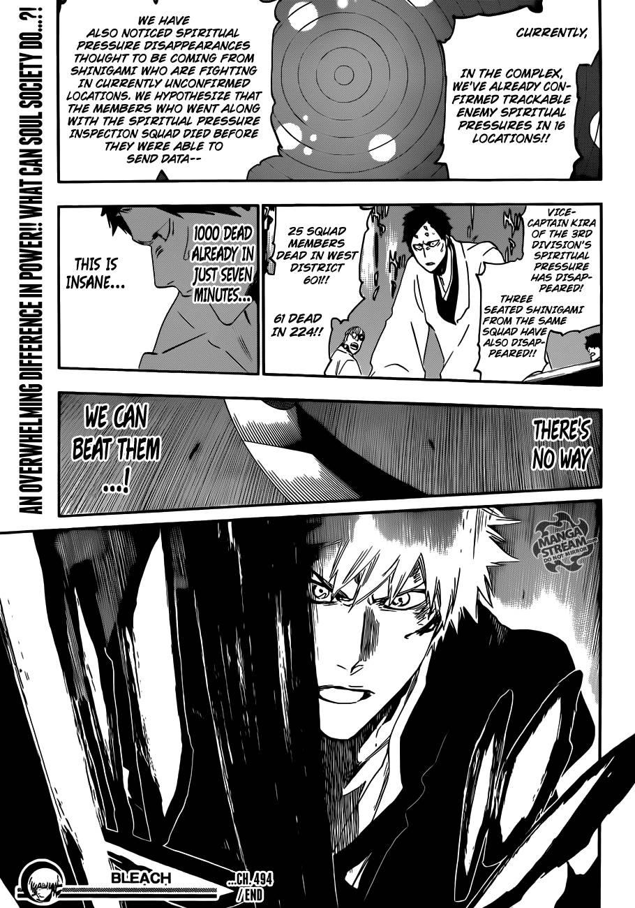 Bleach chapter 494 page 21