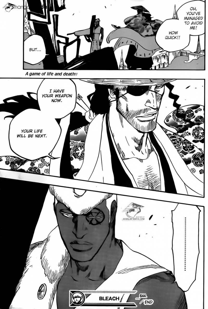 Bleach chapter 644 page 16