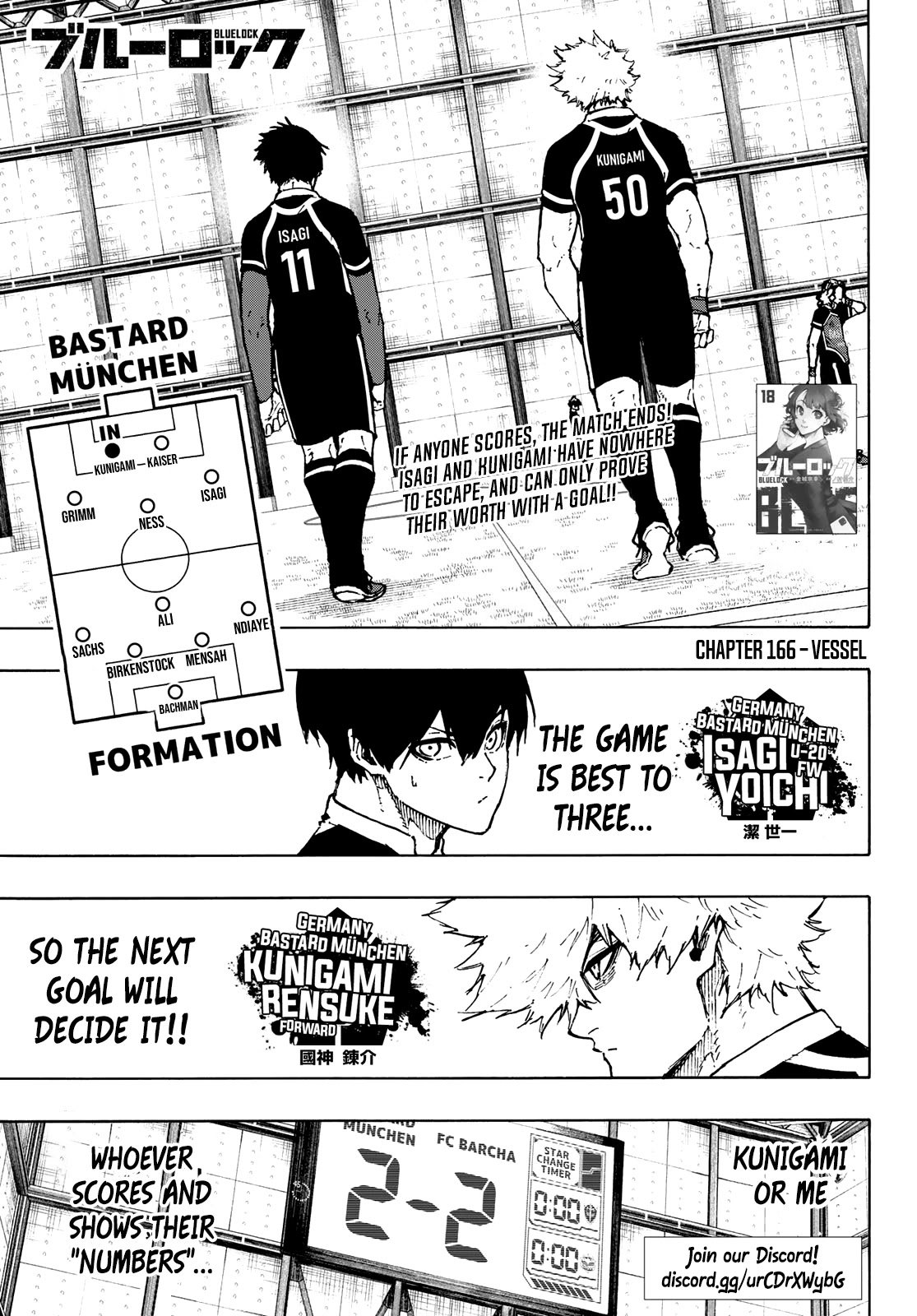 Blue Lock chapter 166 page 2
