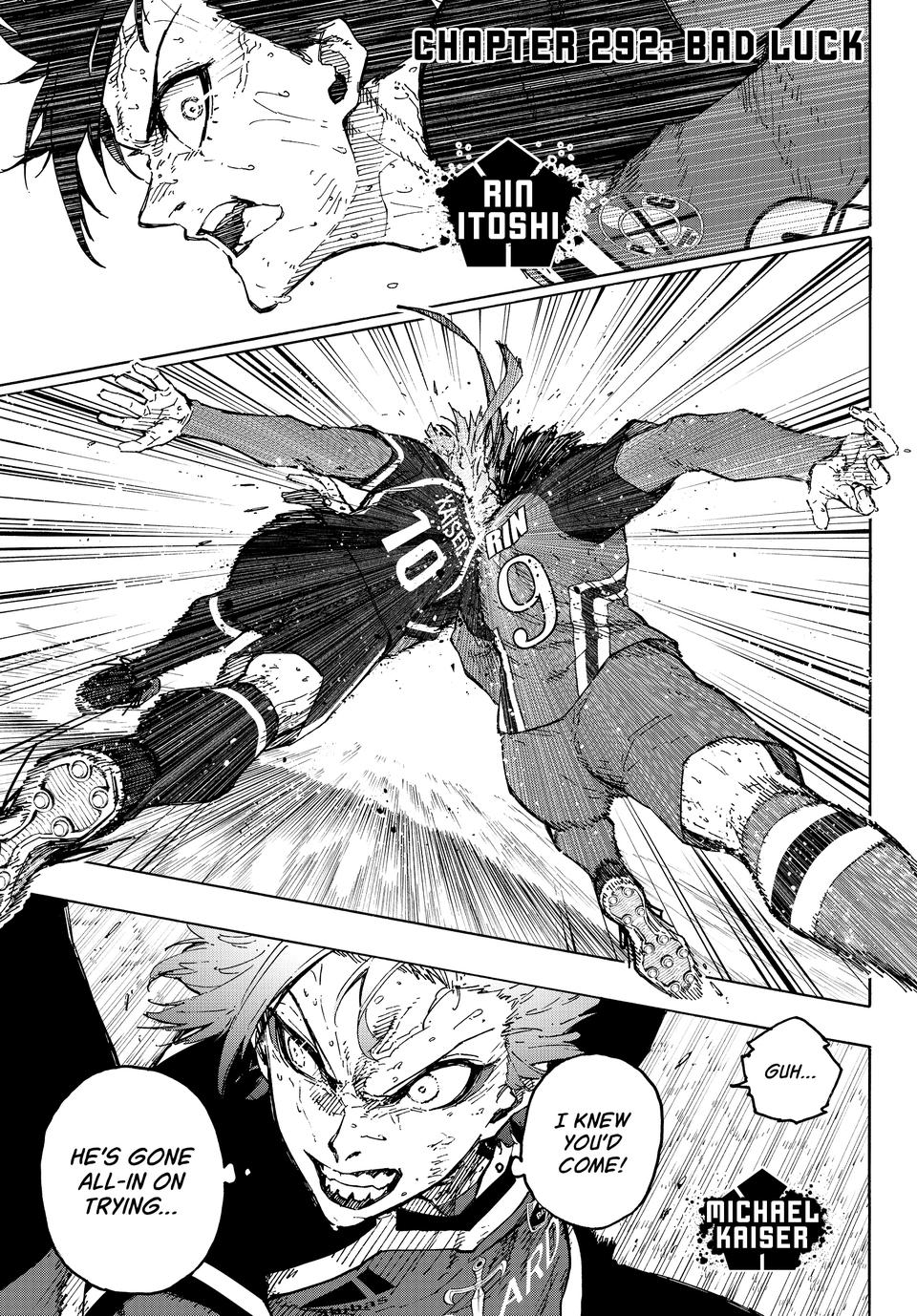 Blue Lock chapter 292 page 1