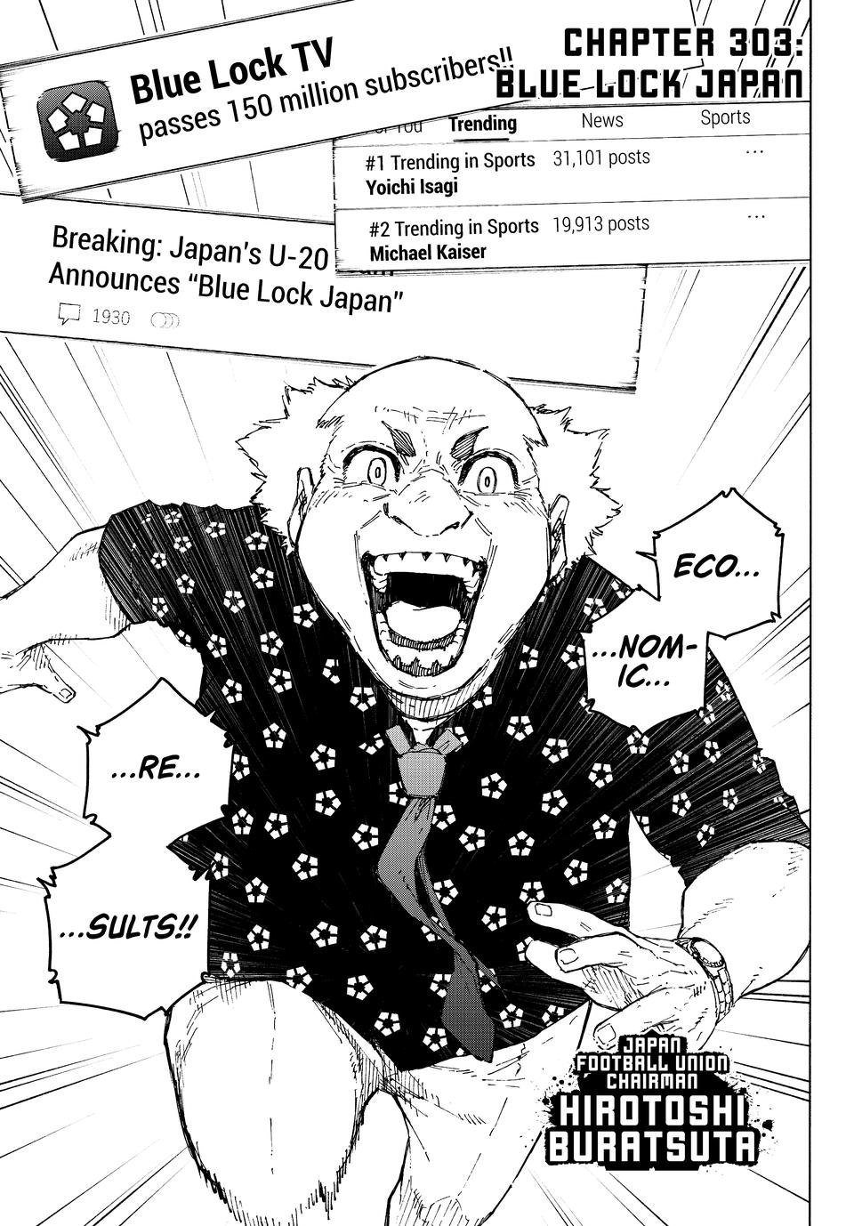 Blue Lock chapter 303 page 1